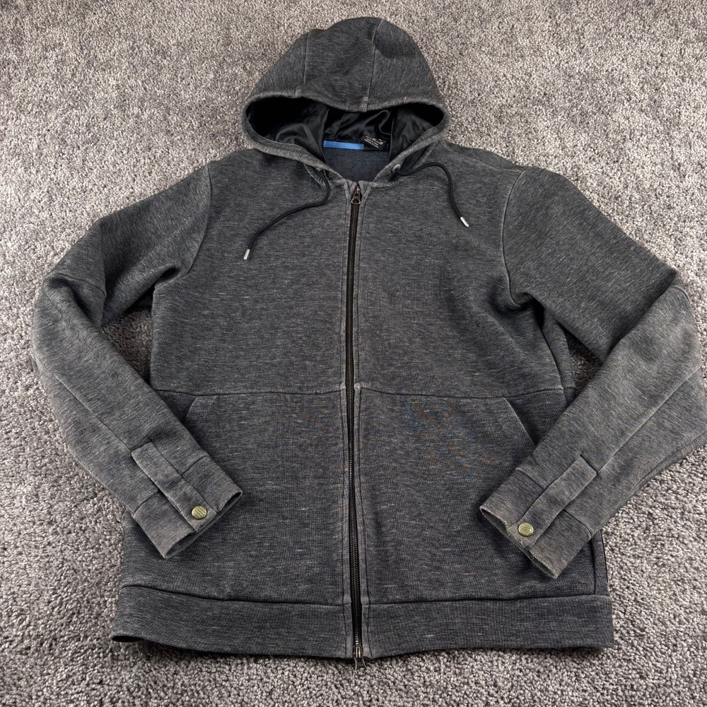 Air Jordan 11 Retro Pinnacle Full Zip Hoodie Mens M Gray Heather 632072-032
